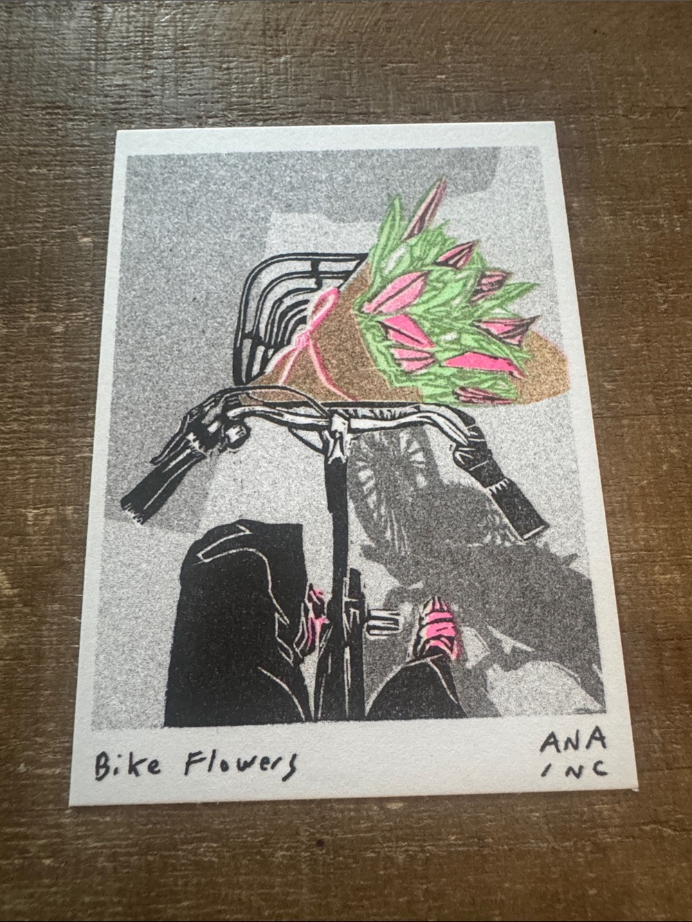 Inciardi - Bike Flowers - Mini Print -